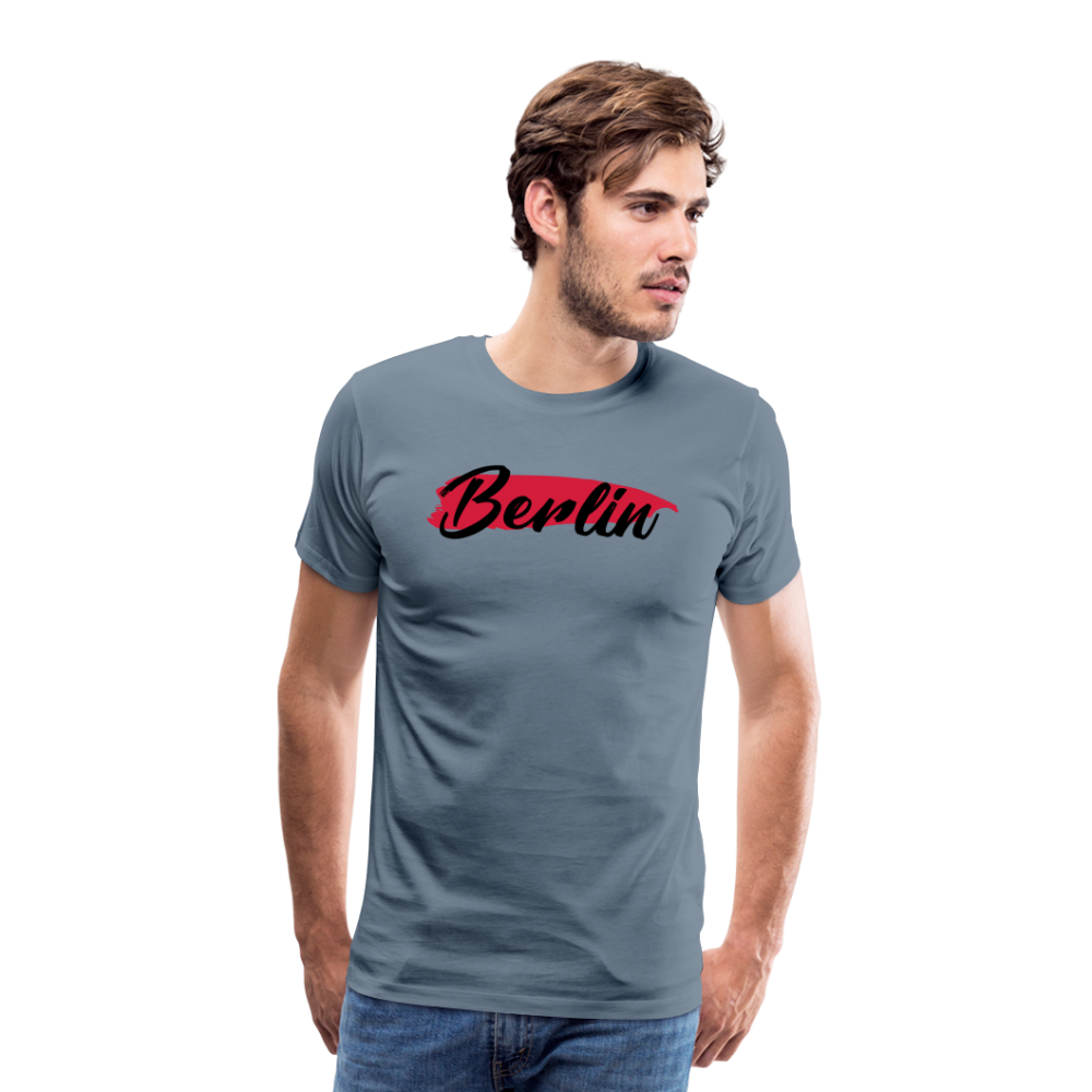 BERLIN Männer Premium T-Shirt - Blaugrau