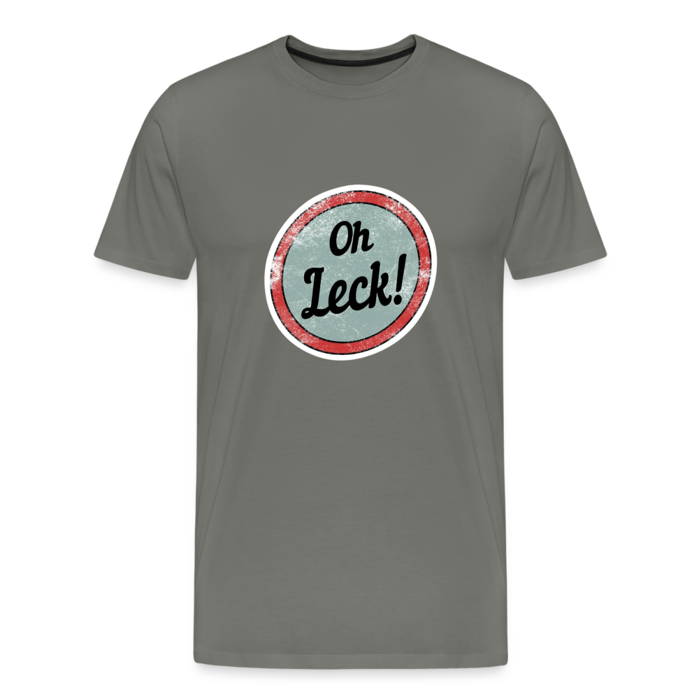 Oh Leck! Männer Premium T-Shirt - Asphalt