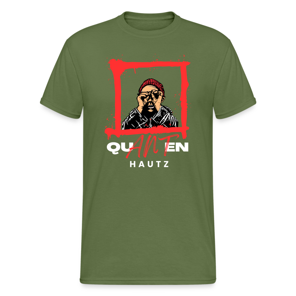 Klassik *HAUTZ* Männer Gildan Heavy T-Shirt - Militärgrün