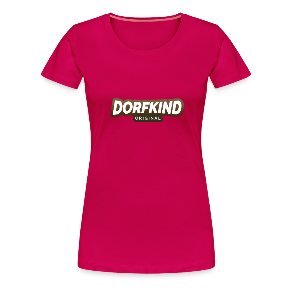 Dorfkind 2 Frauen Premium T-Shirt - dunkles Pink