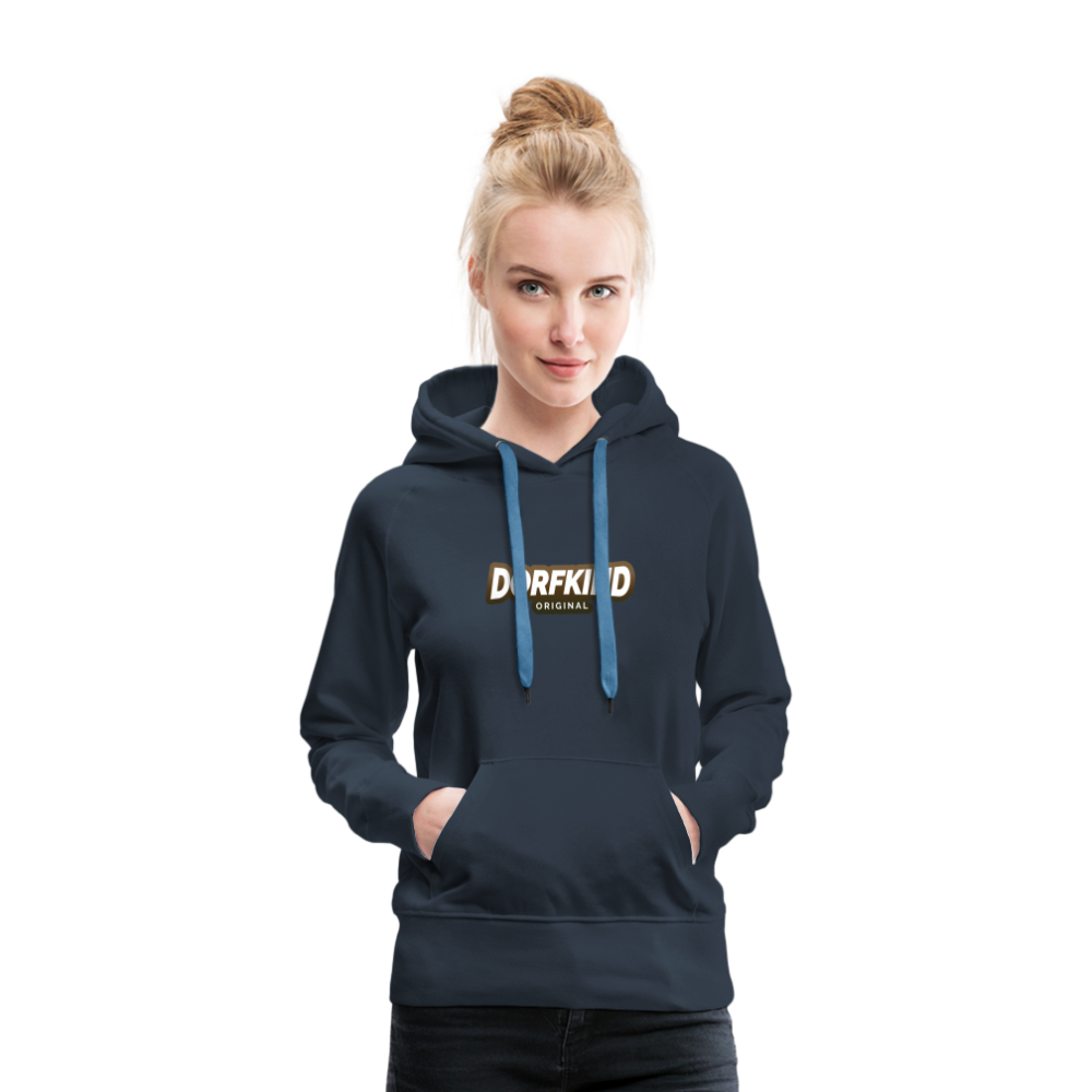 Dorfkind 2 Frauen Premium Hoodie - Navy