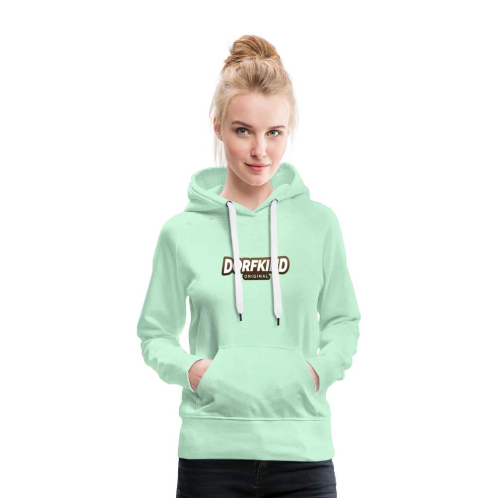 Dorfkind 2 Frauen Premium Hoodie - helles Mintgrün