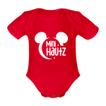 Mini Hautz Baby Bio-Kurzarm-Body - Rot