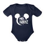 Mini Hautz Baby Bio-Kurzarm-Body - Dunkelnavy