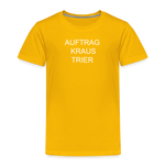 Kinder Premium T-Shirt JOLINE KRAUS - Sonnengelb