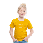 Kinder Premium T-Shirt JOLINE KRAUS - Sonnengelb