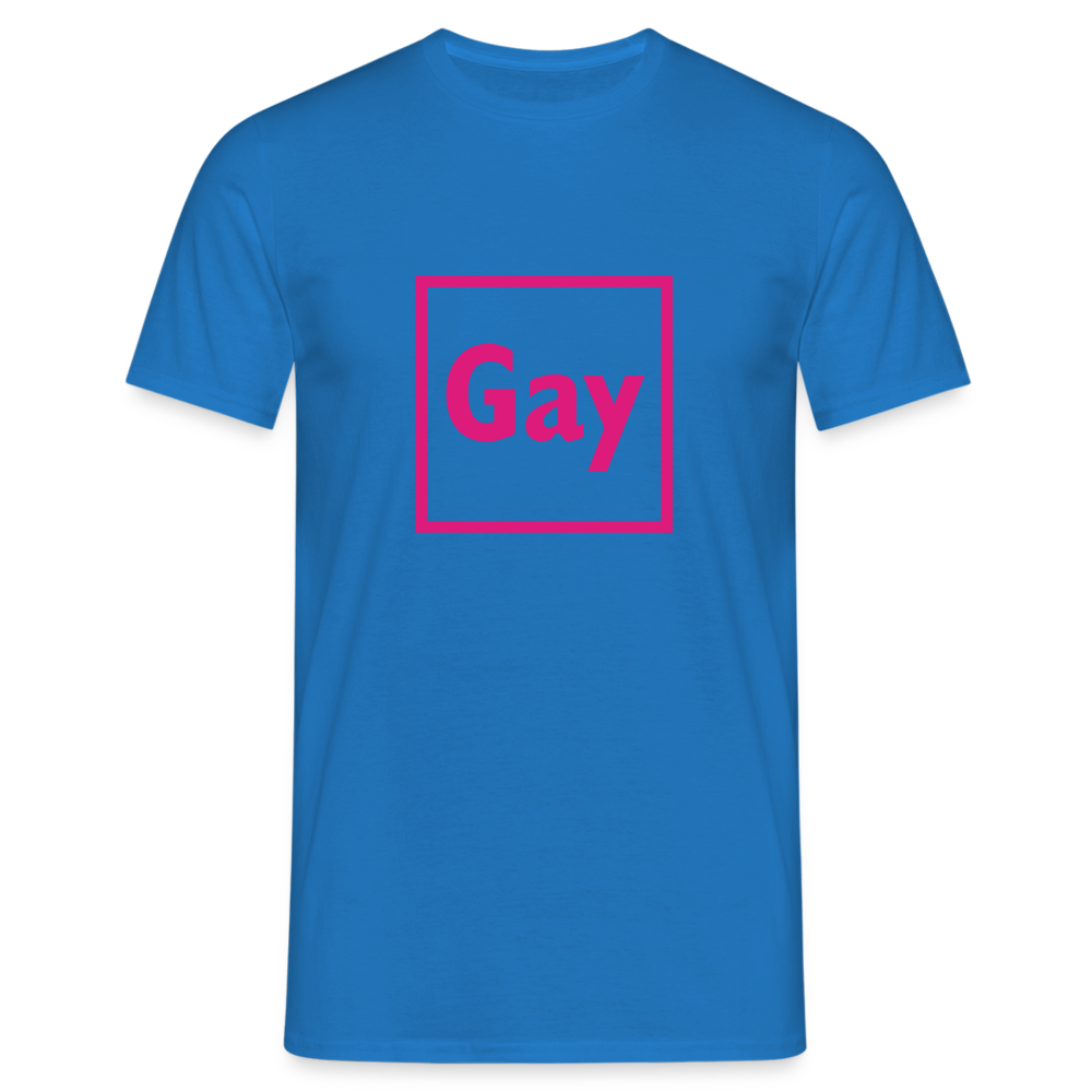 Gay Männer T-Shirt - Royalblau