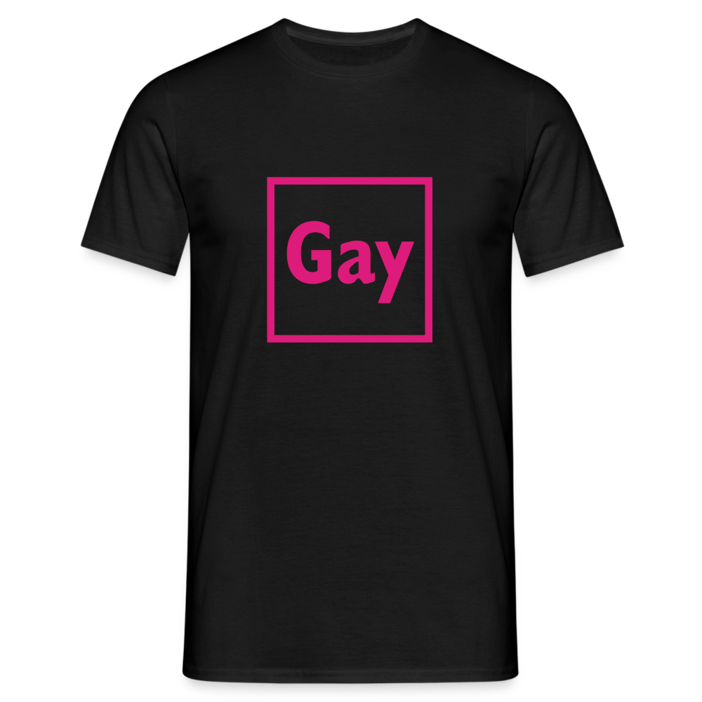 Gay Männer T-Shirt - Schwarz