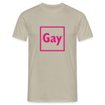 Gay Männer T-Shirt - Sandbeige