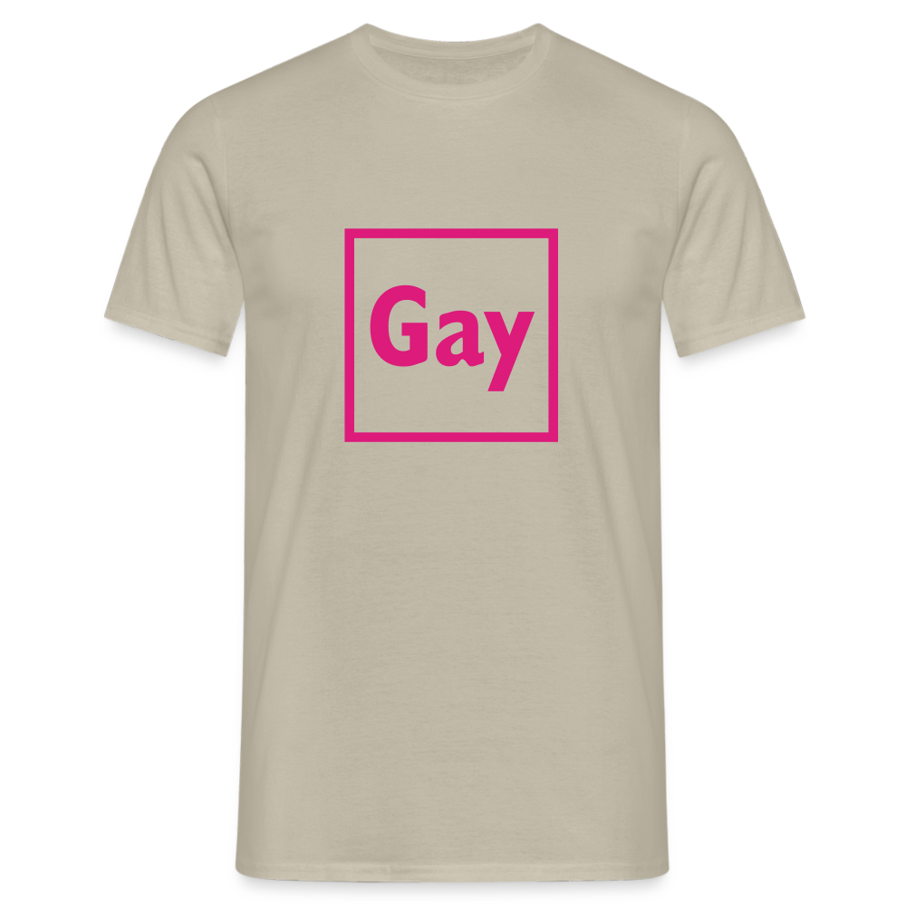 Gay Männer T-Shirt - Sandbeige