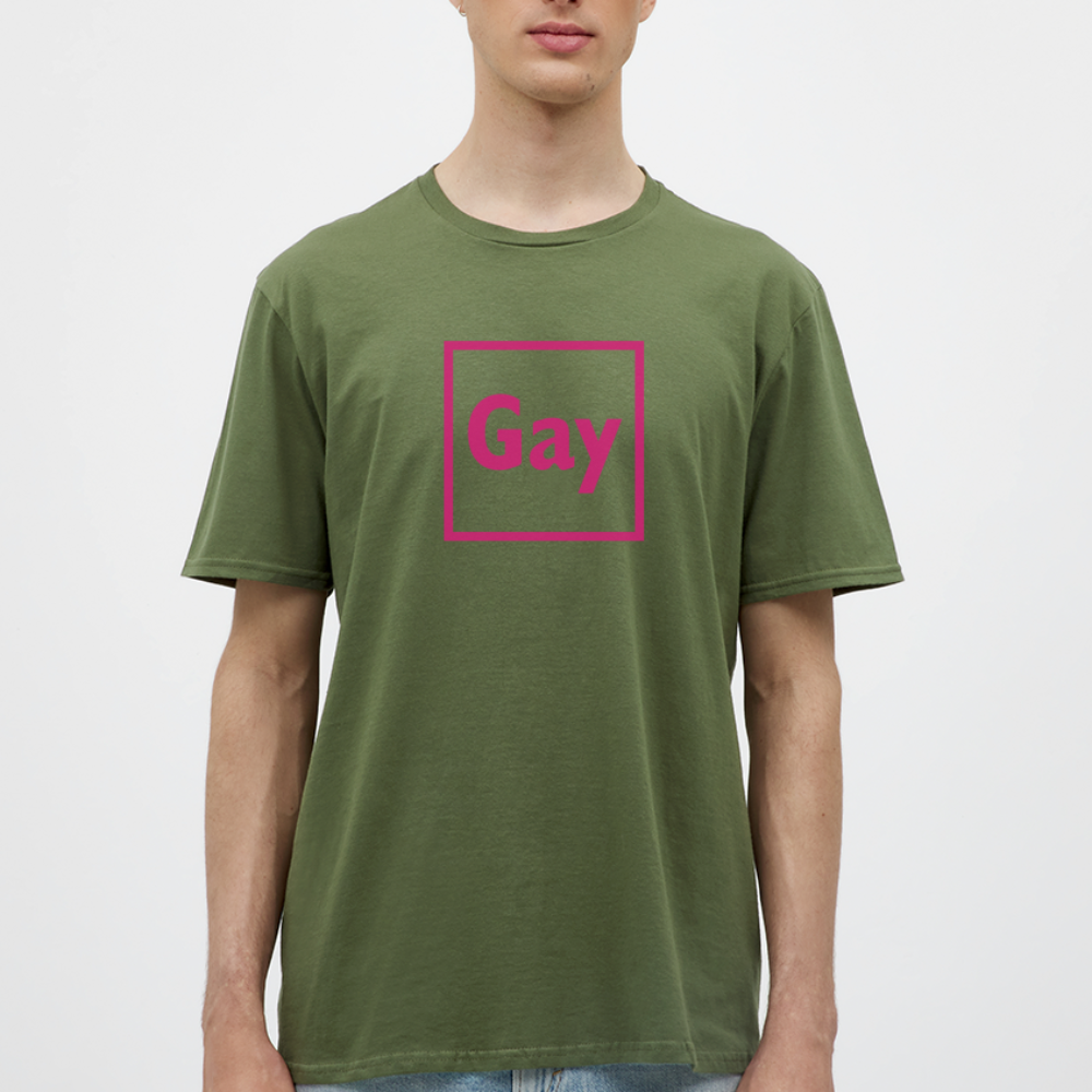 Gay Männer T-Shirt - Militärgrün