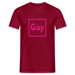 Gay Männer T-Shirt - Ziegelrot