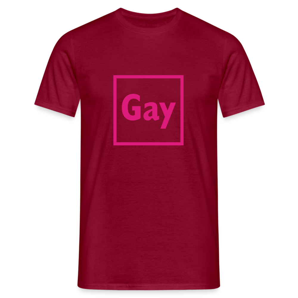 Gay Männer T-Shirt - Ziegelrot