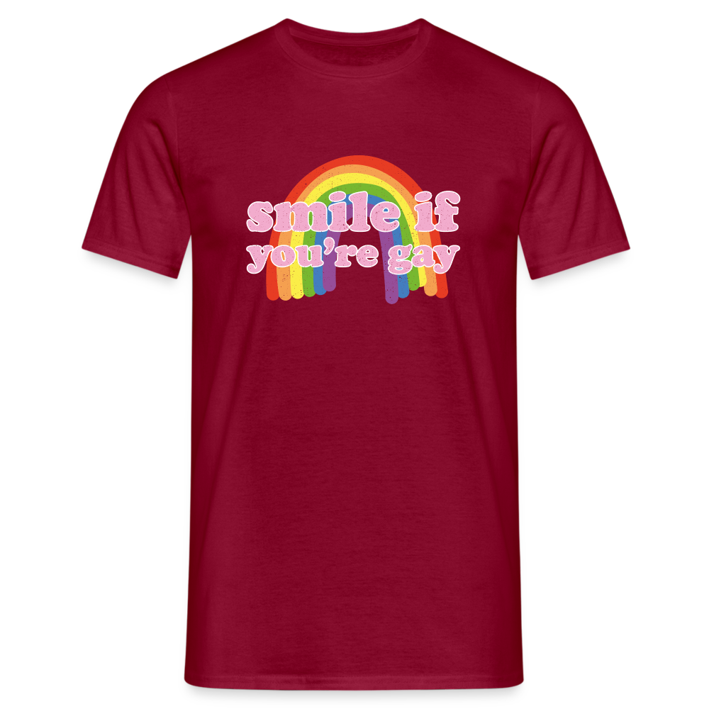 Gay Männer T-Shirt - Ziegelrot