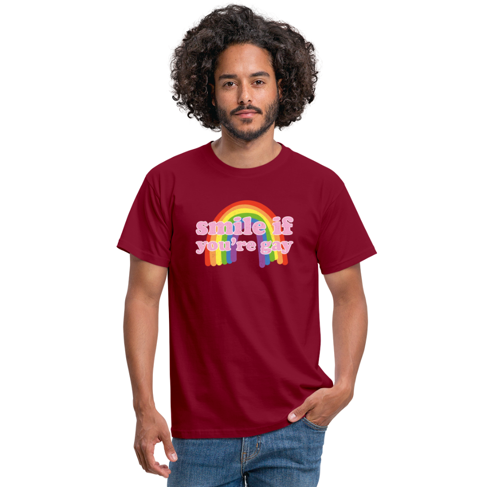 Gay Männer T-Shirt - Ziegelrot