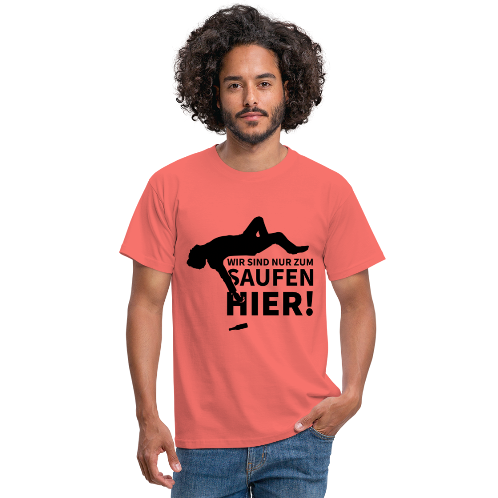 Männer T-Shirt - Koralle