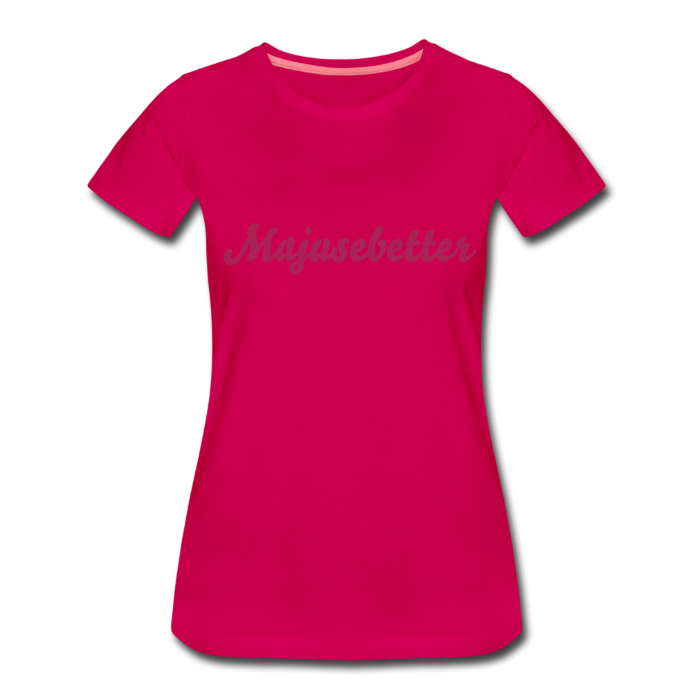 City T-Shirt Frauen - dunkles Pink