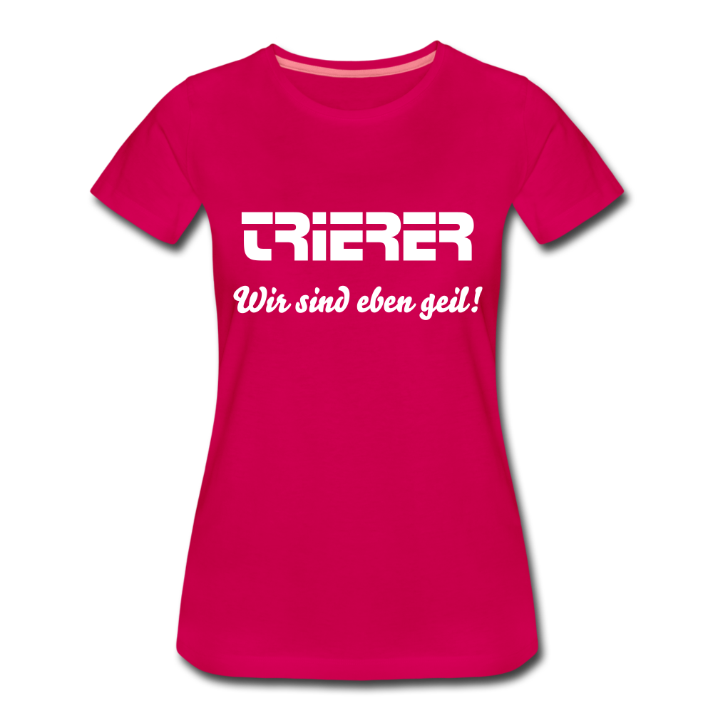 CITY-SHIRT FRAUEN - dunkles Pink