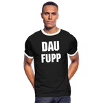 Dau Fupp Kontrast-T-Shirt - Schwarz/Weiß