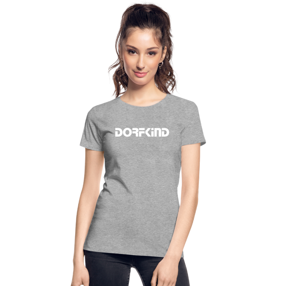 Dorfkind Frauen Premium Bio T-Shirt - Grau meliert