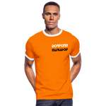 Dorfkind Mariahof Kontrast-T-Shirt - Orange/Weiß