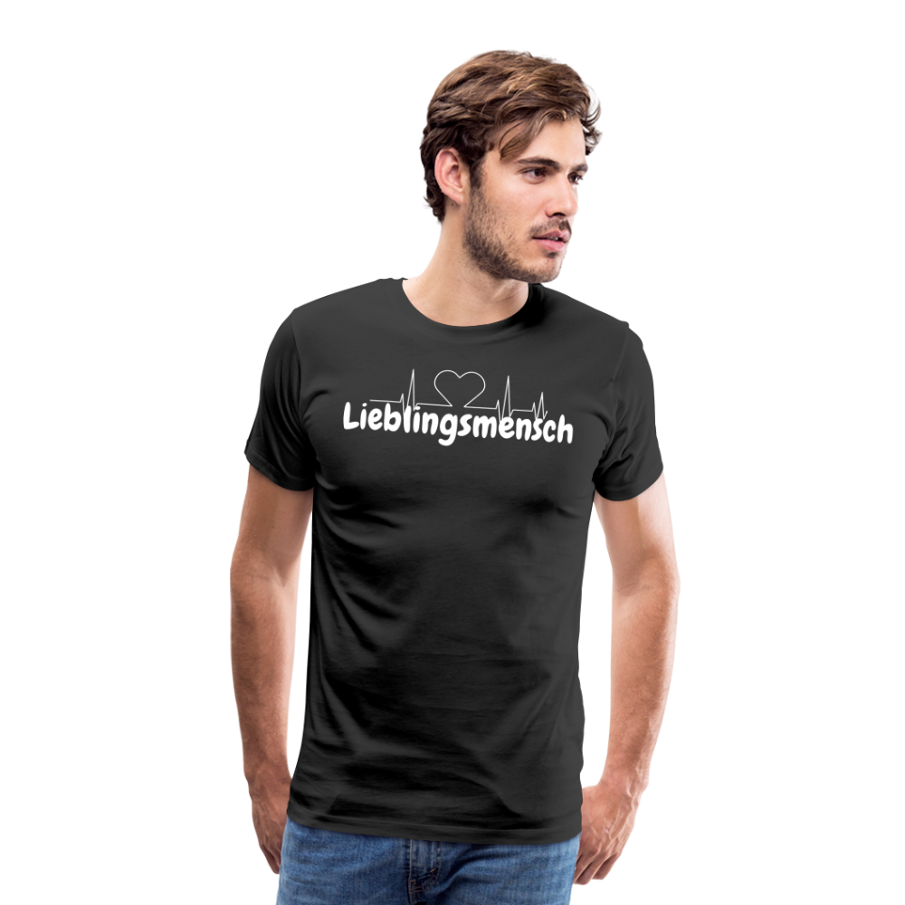Lieblingsmensch Männer Premium T-Shirt - Schwarz