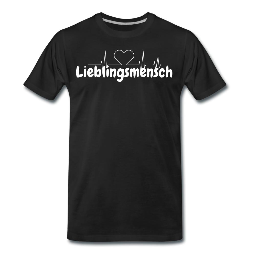 Lieblingsmensch Männer Premium T-Shirt - Schwarz
