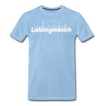 Lieblingsmensch Männer Premium T-Shirt - Sky