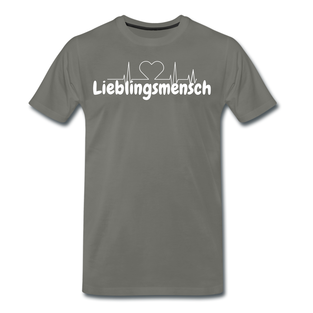 Lieblingsmensch Männer Premium T-Shirt - Asphalt