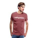 Lieblingsmensch Männer Premium T-Shirt - washed Burgundy