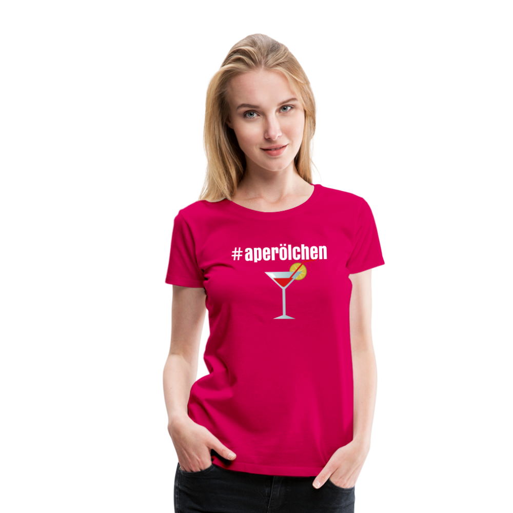 aperölchen Frauen Premium T-Shirt - dunkles Pink