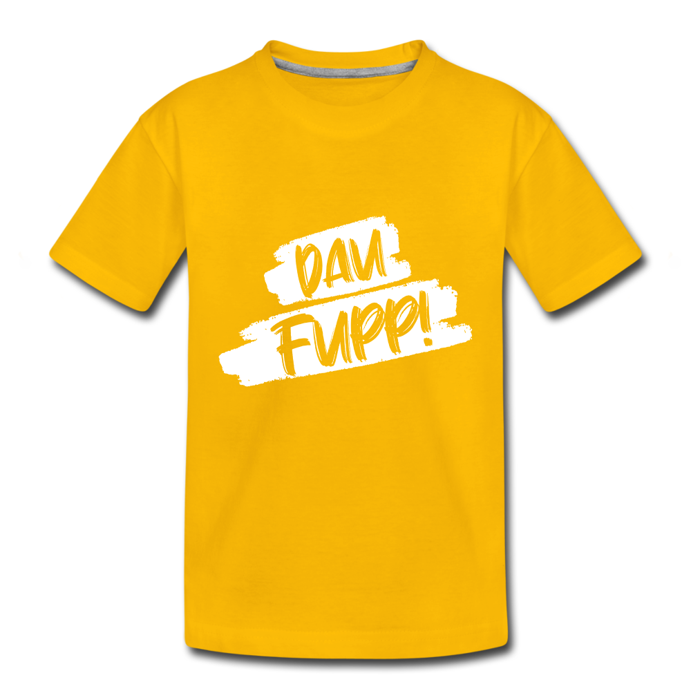 Dau Fupp Kinder Premium T-Shirt - Sonnengelb