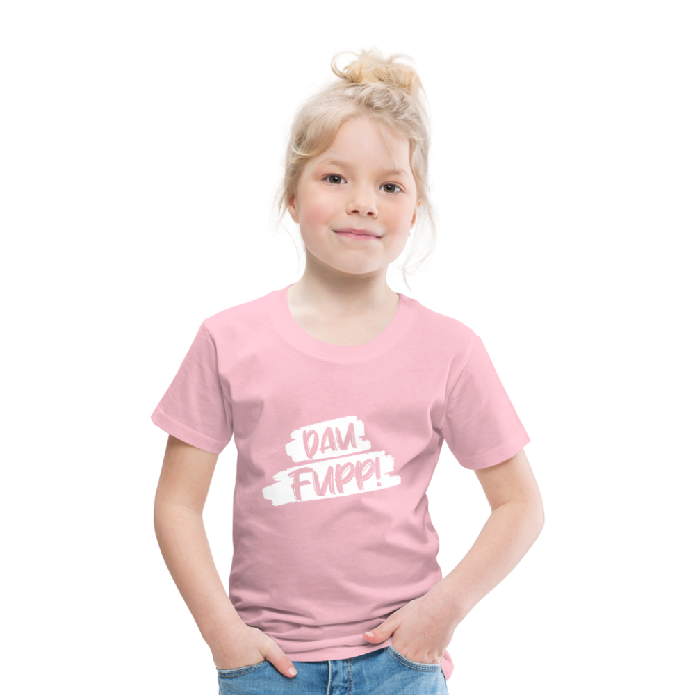 Dau Fupp Kinder Premium T-Shirt - Hellrosa