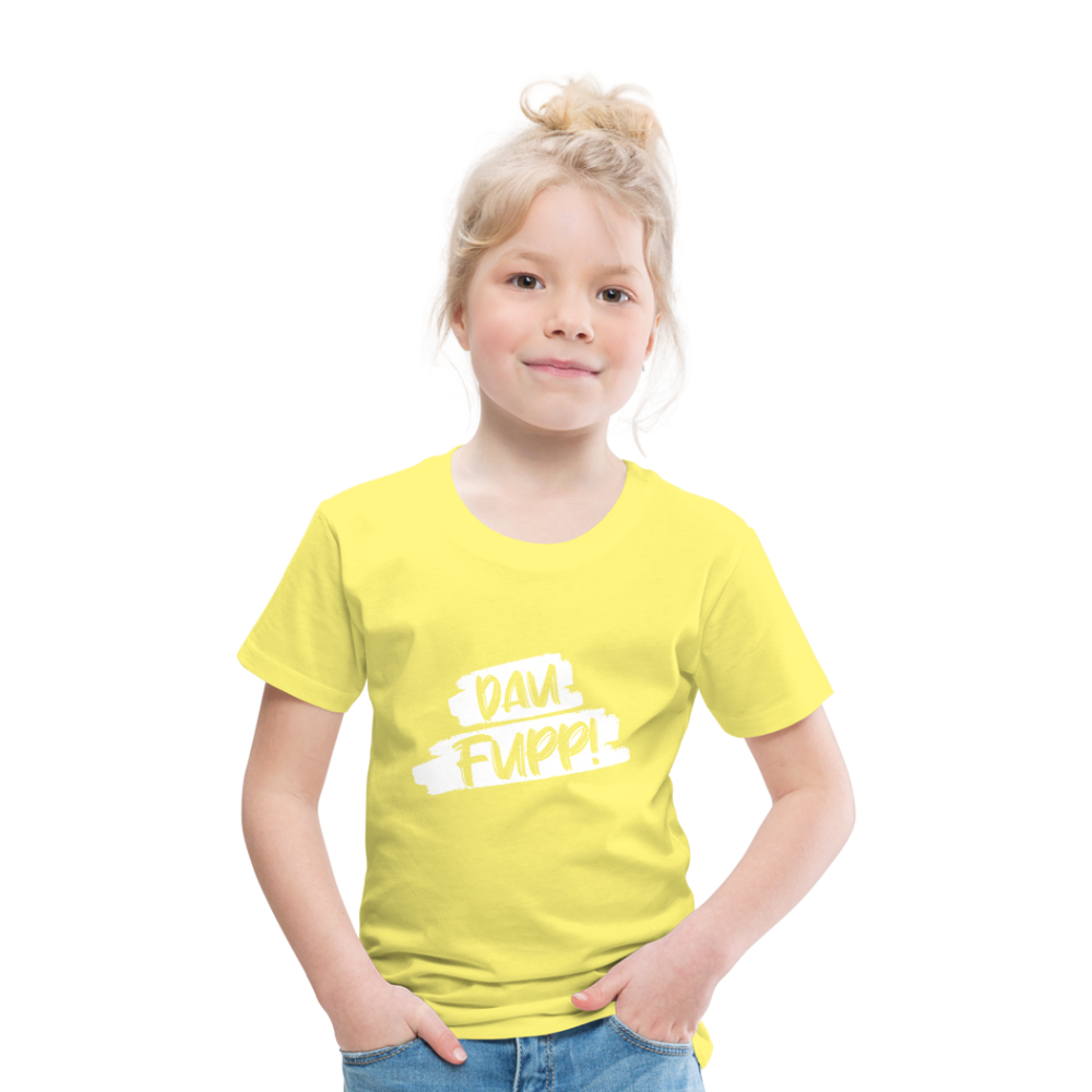 Dau Fupp Kinder Premium T-Shirt - Gelb