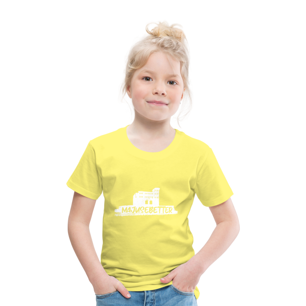 Majusebetter Kinder Premium T-Shirt - Gelb