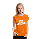 Dau Fupp Frauen Premium T-Shirt - Orange