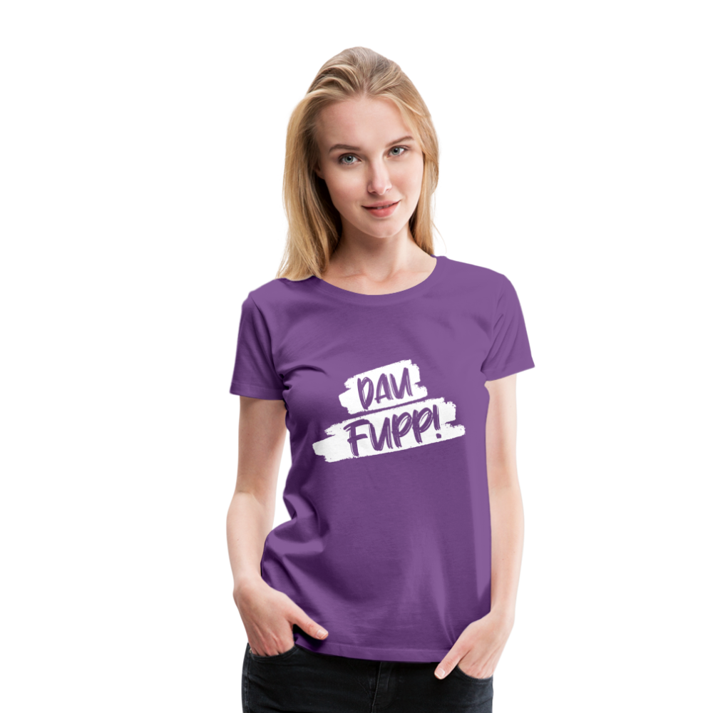 Dau Fupp Frauen Premium T-Shirt - Lila