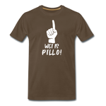 Pillo Männer Premium T-Shirt - Edelbraun