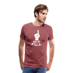 Pillo Männer Premium T-Shirt - washed Burgundy