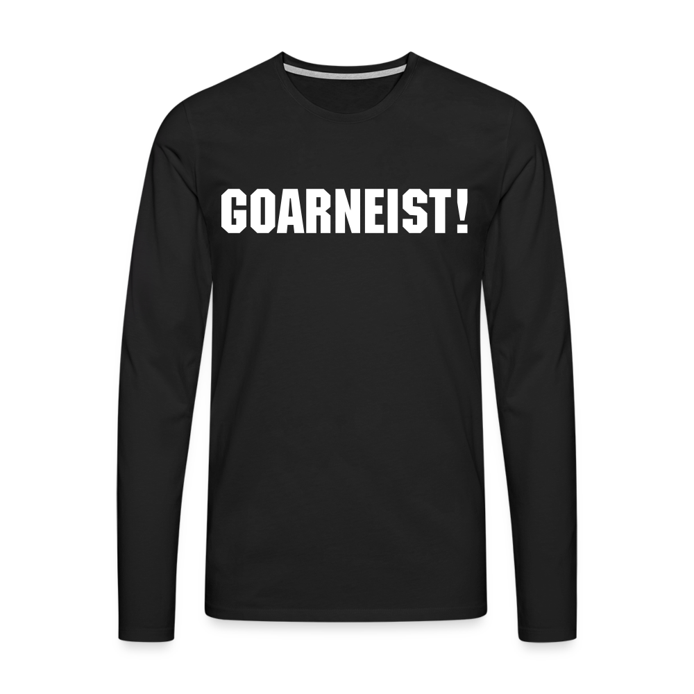 Goarneist Männer Premium Langarmshirt - Schwarz