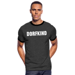 Dorfkind Männer Kontrast-T-Shirt - Anthrazit/Schwarz