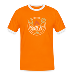 Quanten Griller Männer Kontrast-T-Shirt - Orange/Weiß