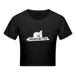 Majusebetter Crop T-Shirt - Schwarz
