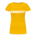 Goarneist Frauen Premium T-Shirt - Sonnengelb