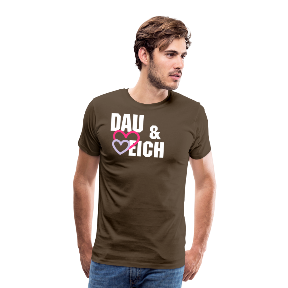DAU & EICH Männer Premium T-Shirt - Edelbraun