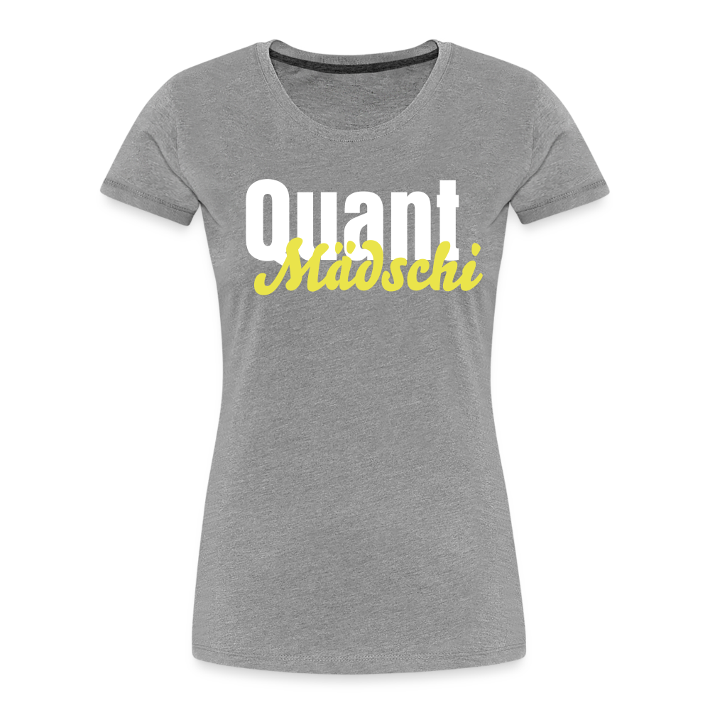 Quant Mädschi Premium Bio T-Shirt - Grau meliert