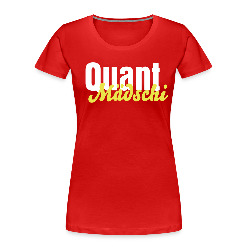 Quant Mädschi Premium Bio T-Shirt - Rot