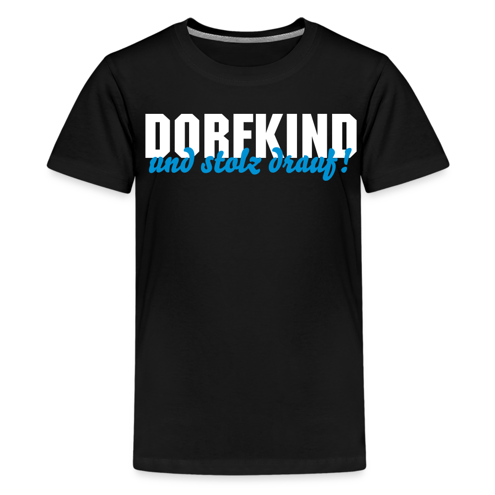 Dorfkind Teenager Premium T-Shirt - Schwarz