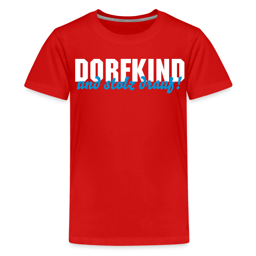 Dorfkind Teenager Premium T-Shirt - Rot
