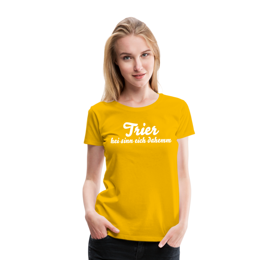 Trier Frauen Premium T-Shirt - Sonnengelb